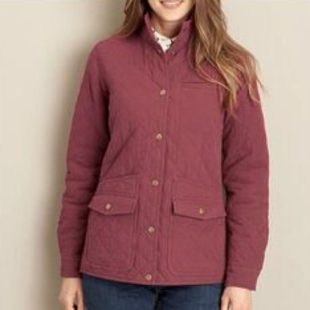 Duluth Trading Co.‎ Women's Cortland Quilted Jacket Fisherman Core C49
